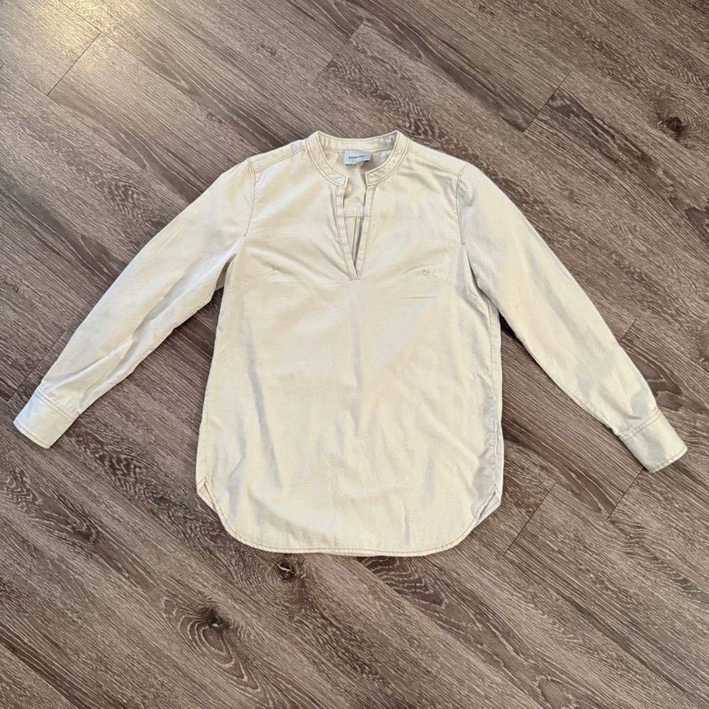 Rachel Comey Tan Notch Neck Top